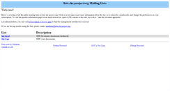 Desktop Screenshot of lists.shr-project.org